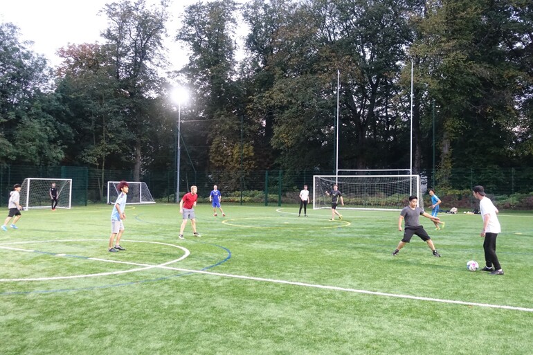 Football with Durham Univ students 2